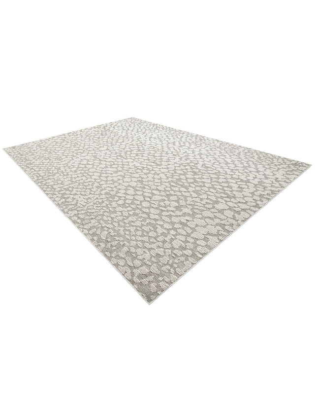 Light Gray 10' x 14' 1 Symphony Outdoor Rectangle Area Rug Weather Resistant for Patio, Deck, Terrace, Balcony, Porch Durable Outside Carpet for Sale at Rug Engine