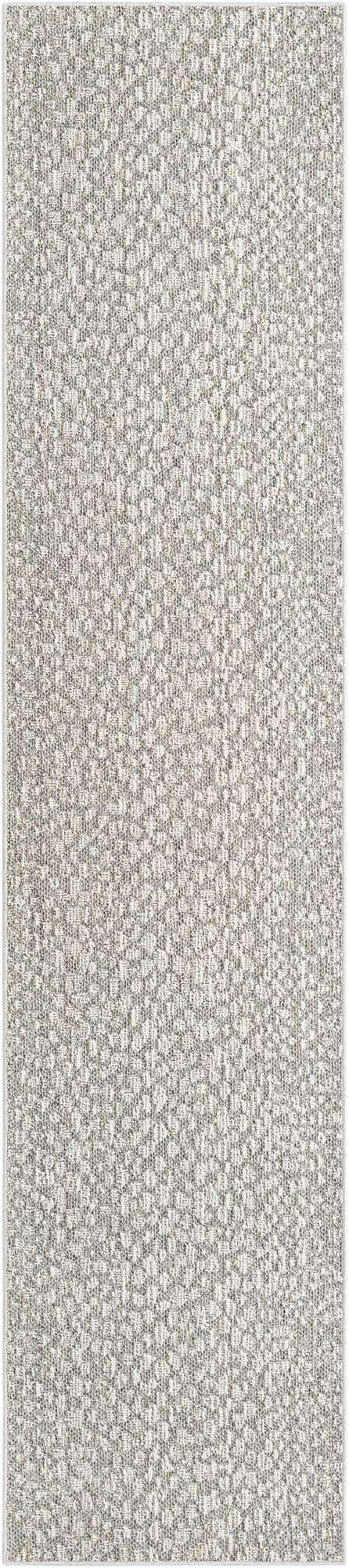 Light Gray 2' 7 x 12' Symphony Outdoor Runner Area Rug Weather Resistant for Patio, Deck, Terrace, Balcony, Porch Durable Outside Carpet for Sale at Rug Engine