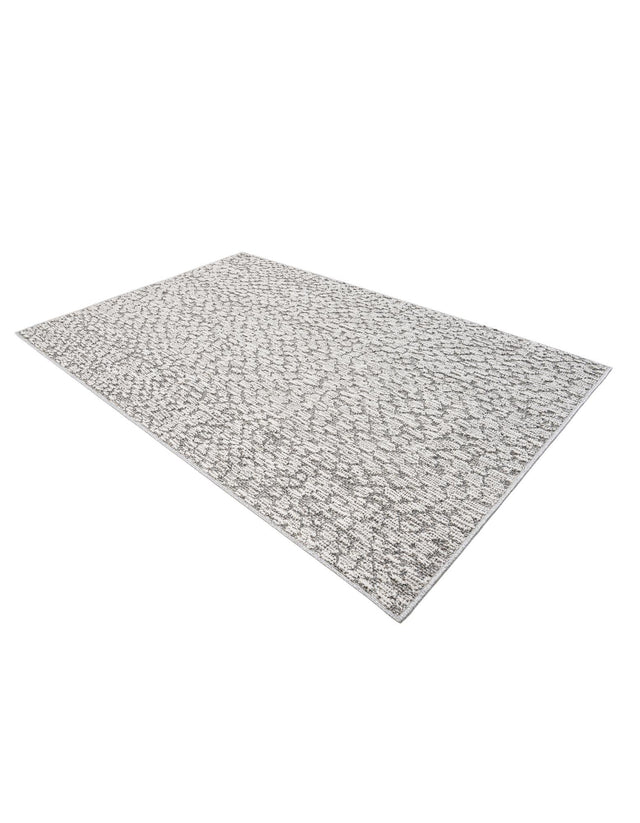 Light Gray 4' 1 x 6' 1 Symphony Outdoor Rectangle Area Rug Weather Resistant for Patio, Deck, Terrace, Balcony, Porch Durable Outside Carpet for Sale at Rug Engine