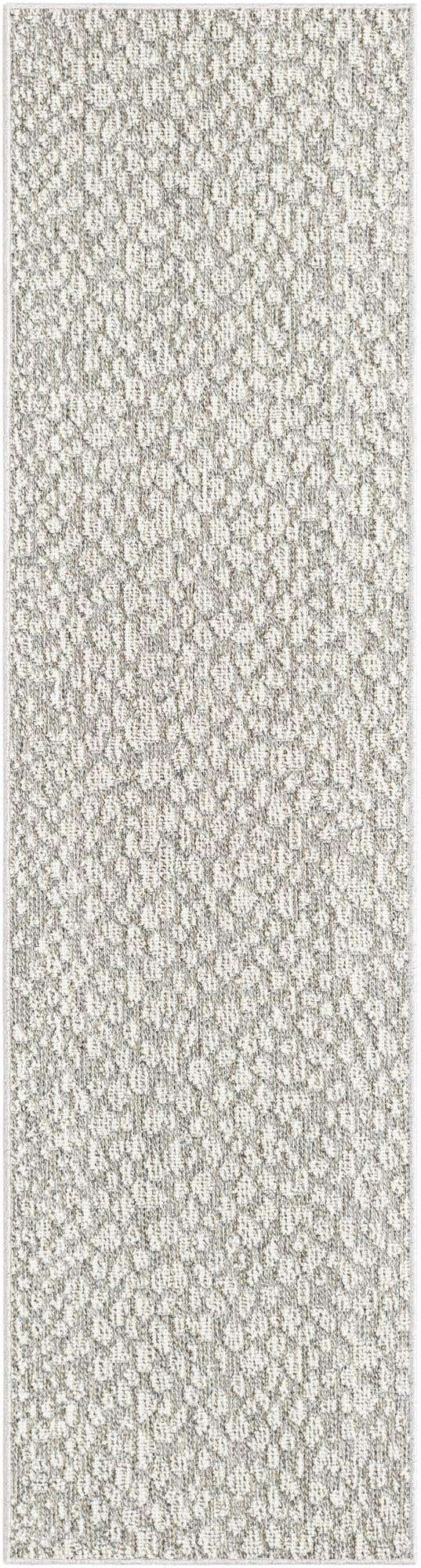 Light Gray 2' x 8' Symphony Outdoor Runner Area Rug Weather Resistant for Patio, Deck, Terrace, Balcony, Porch Durable Outside Carpet for Sale at Rug Engine