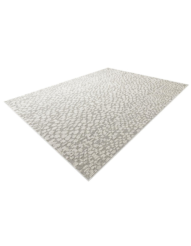 Light Gray 9' x 12' Symphony Outdoor Rectangle Area Rug Weather Resistant for Patio, Deck, Terrace, Balcony, Porch Durable Outside Carpet for Sale at Rug Engine