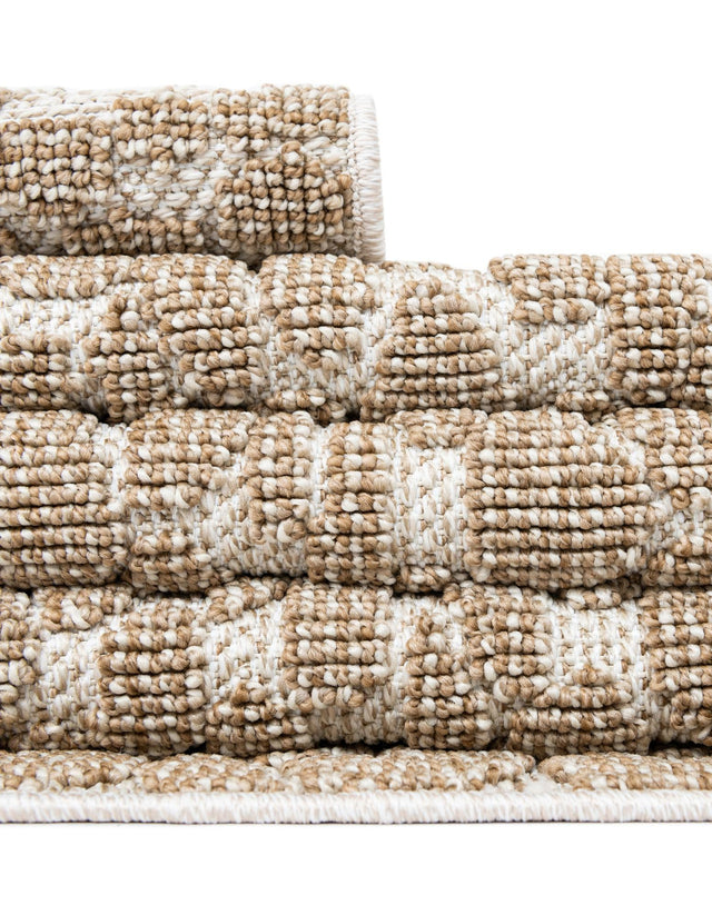 Beige 10' x 14' 1 Symphony Outdoor Rectangle Area Rug Weather Resistant for Patio, Deck, Terrace, Balcony, Porch Durable Outside Carpet for Sale at Rug Engine
