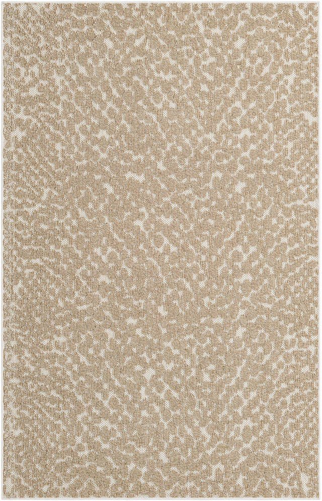 Beige 5' 3 x 8' Symphony Outdoor Rectangle Area Rug Weather Resistant for Patio, Deck, Terrace, Balcony, Porch Durable Outside Carpet for Sale at Rug Engine