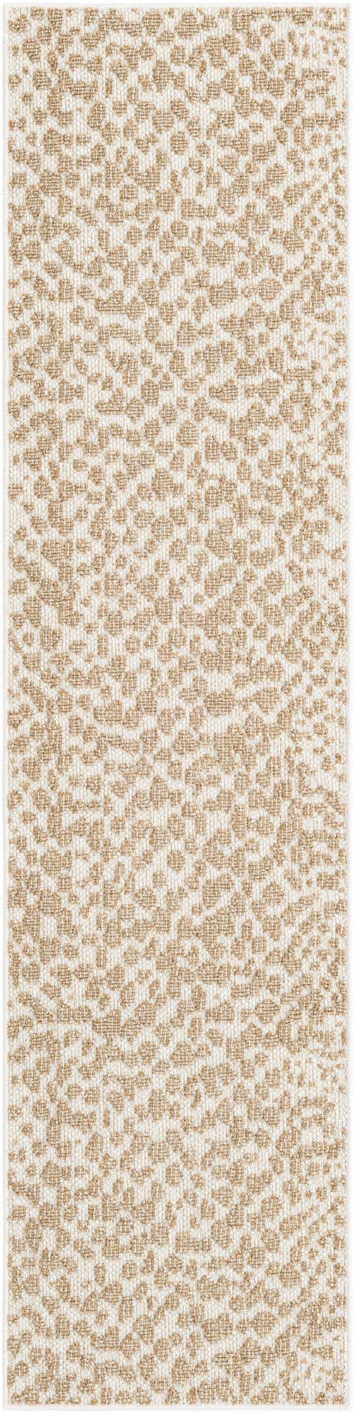Beige 2' x 8' Symphony Outdoor Runner Area Rug Weather Resistant for Patio, Deck, Terrace, Balcony, Porch Durable Outside Carpet for Sale at Rug Engine