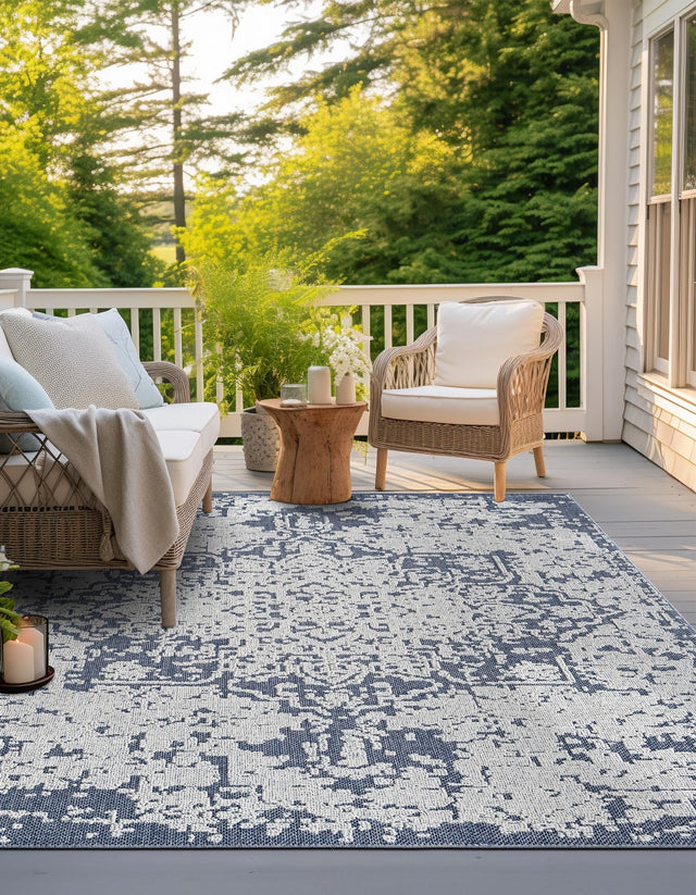 Olive 7' 10 x 7' 10 Symphony Outdoor Square Area Rug Weather Resistant for Patio, Deck, Terrace, Balcony, Porch Durable Outside Carpet for Sale at Rug Engine