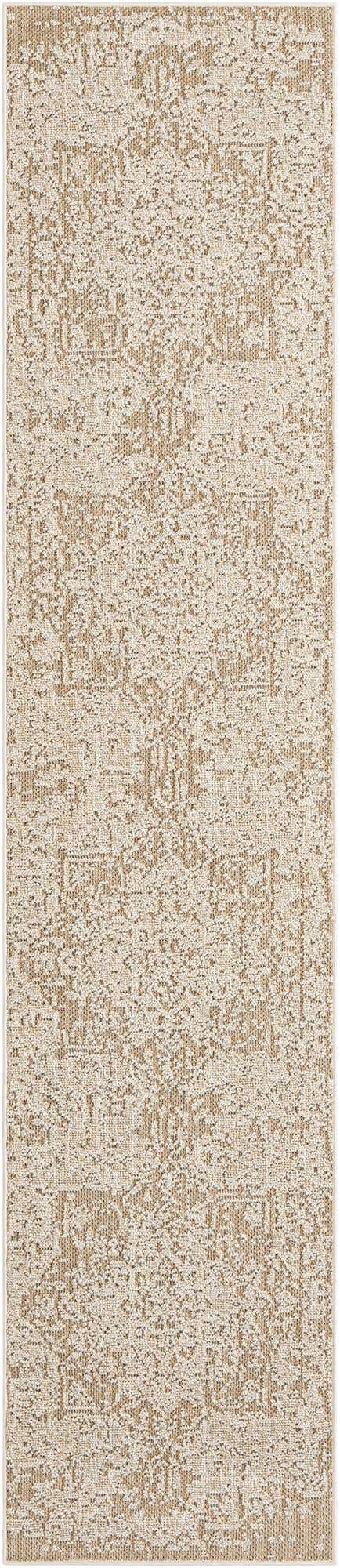 Khaki 2' 7 x 12' Symphony Outdoor Runner Area Rug Weather Resistant for Patio, Deck, Terrace, Balcony, Porch Durable Outside Carpet for Sale at Rug Engine