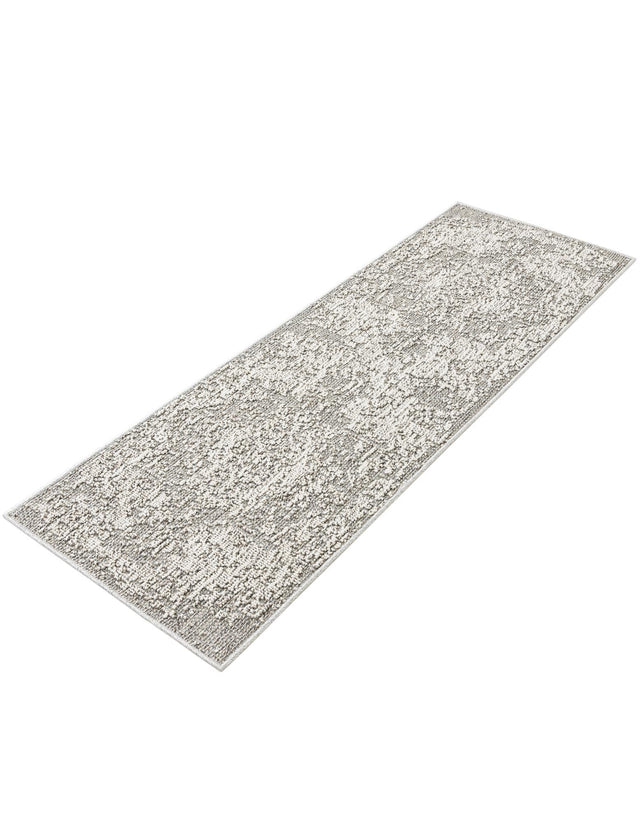 Light Gray 2' x 6' 1 Symphony Outdoor Runner Area Rug Weather Resistant for Patio, Deck, Terrace, Balcony, Porch Durable Outside Carpet for Sale at Rug Engine