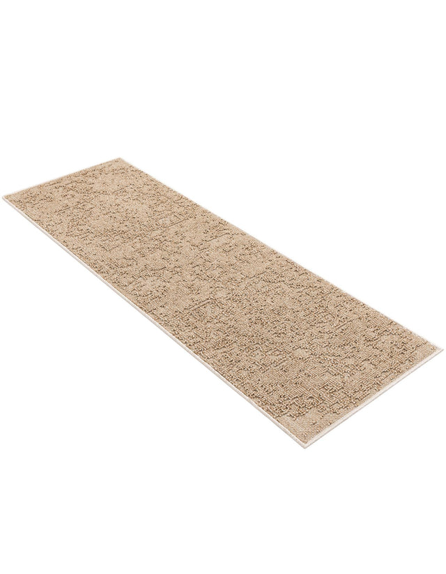 Beige 2' x 6' 1 Symphony Outdoor Runner Area Rug Weather Resistant for Patio, Deck, Terrace, Balcony, Porch Durable Outside Carpet for Sale at Rug Engine