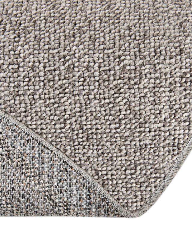 Light Gray 7' 10 x 7' 10 Symphony Outdoor Round Area Rug Weather Resistant for Patio, Deck, Terrace, Balcony, Porch Durable Outside Carpet for Sale at Rug Engine