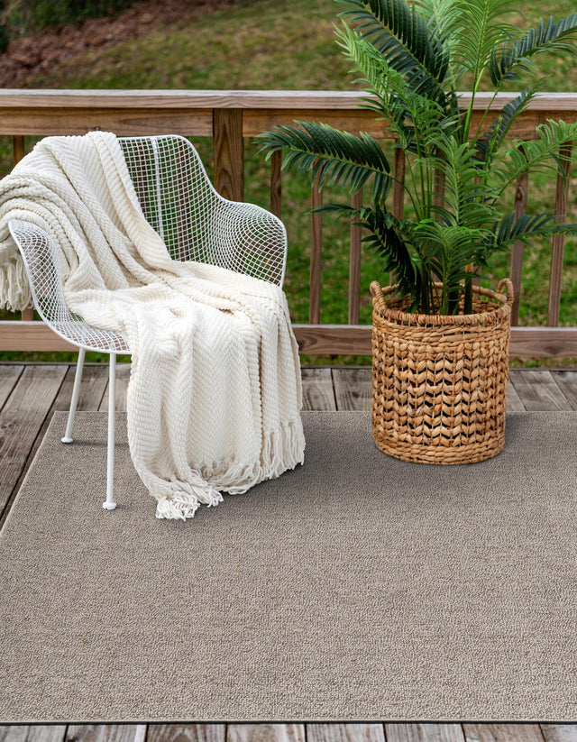 Light Gray 10' x 14' 1 Symphony Outdoor Rectangle Area Rug Weather Resistant for Patio, Deck, Terrace, Balcony, Porch Durable Outside Carpet for Sale at Rug Engine