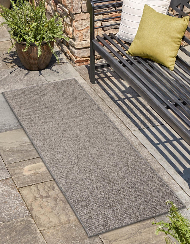 Light Gray 2' x 6' 1 Symphony Outdoor Runner Area Rug Weather Resistant for Patio, Deck, Terrace, Balcony, Porch Durable Outside Carpet for Sale at Rug Engine