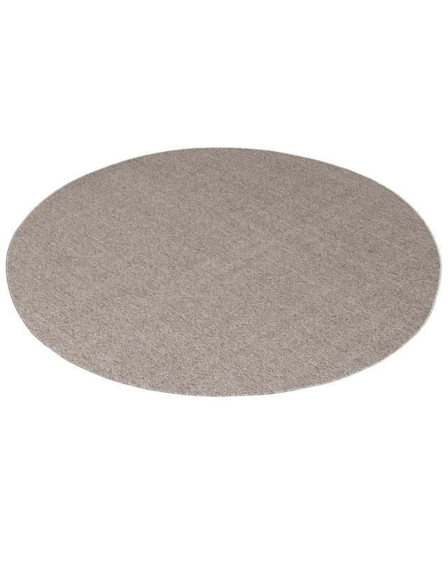 Light Gray 7' 10 x 7' 10 Symphony Outdoor Round Area Rug Weather Resistant for Patio, Deck, Terrace, Balcony, Porch Durable Outside Carpet for Sale at Rug Engine