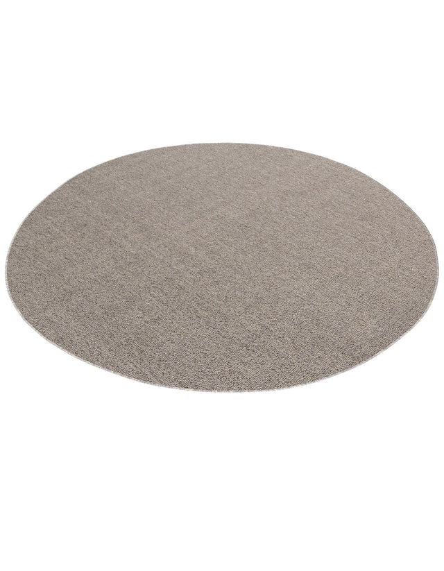 Light Gray 7' 10 x 7' 10 Symphony Outdoor Round Area Rug Weather Resistant for Patio, Deck, Terrace, Balcony, Porch Durable Outside Carpet for Sale at Rug Engine