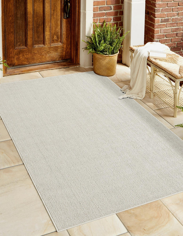 Ivory 9' x 12' Symphony Outdoor Rectangle Area Rug Weather Resistant for Patio, Deck, Terrace, Balcony, Porch Durable Outside Carpet for Sale at Rug Engine