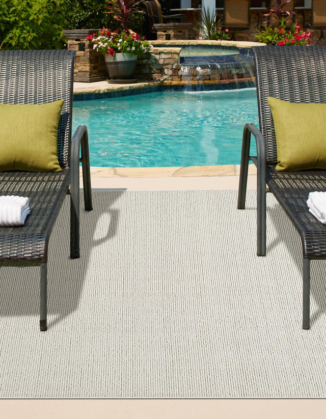 Ivory 2' x 3' 1 Symphony Outdoor Rectangle Area Rug Weather Resistant for Patio, Deck, Terrace, Balcony, Porch Durable Outside Carpet for Sale at Rug Engine
