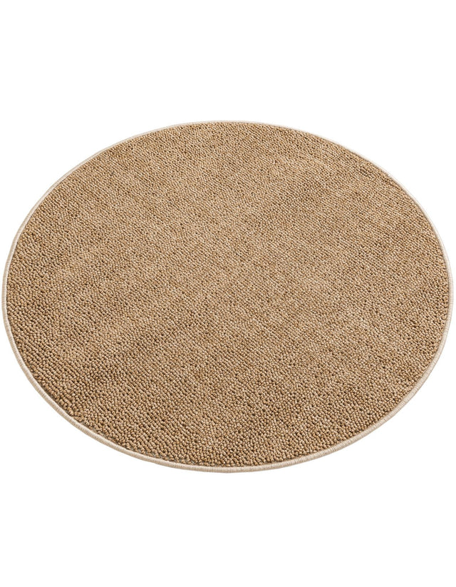 Beige 3' 1 x 3' 1 Symphony Outdoor Round Area Rug Weather Resistant for Patio, Deck, Terrace, Balcony, Porch Durable Outside Carpet for Sale at Rug Engine
