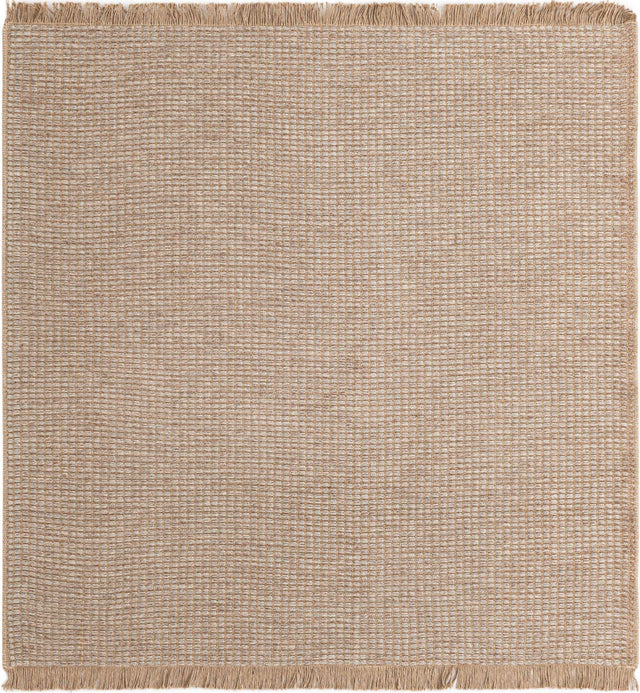 Gray 5' 1 x 5' 1 Cottage Farm Square Area Rug Jute Carpet Mat for Living Rooms, Dining, Office, Dorms for Sale at Rug Engine