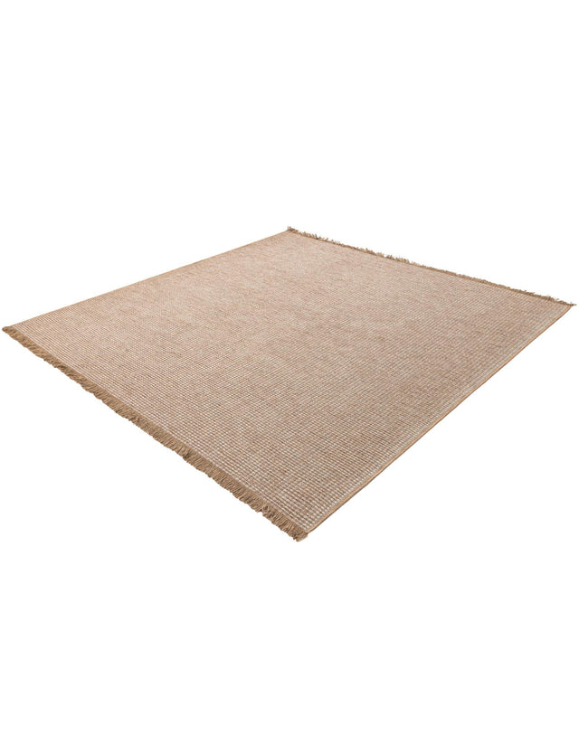 Gray 7' 10 x 7' 10 Cottage Farm Square Area Rug Jute Carpet Mat for Living Rooms, Dining, Office, Dorms for Sale at Rug Engine