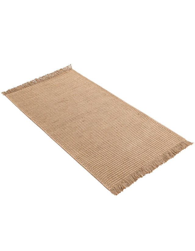 Natural 2' x 4' 1 Cottage Farm Runner Area Rug Jute Carpet Mat for Living Rooms, Dining, Office, Dorms for Sale at Rug Engine