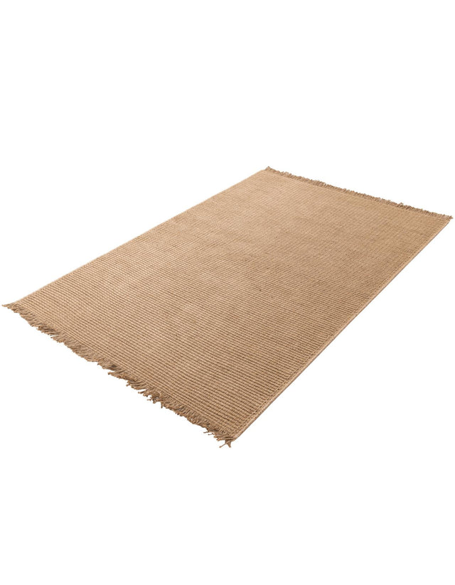Natural 4' 1 x 6' 1 Cottage Farm Rectangle Area Rug Jute Carpet Mat for Living Rooms, Dining, Office, Dorms for Sale at Rug Engine