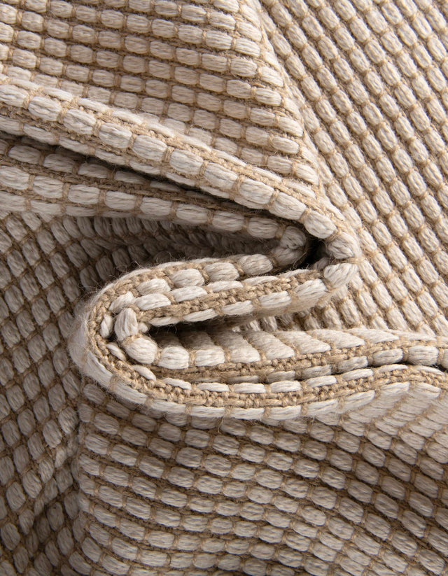 Ivory 7' 10 x 10' Cottage Farm Rectangle Area Rug Jute Carpet Mat for Living Rooms, Dining, Office, Dorms for Sale at Rug Engine