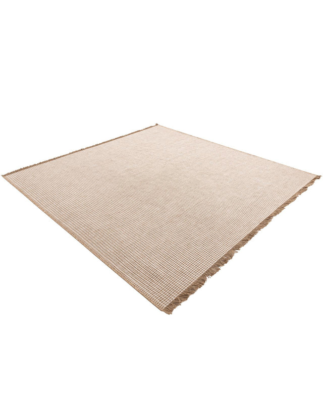 Ivory 7' 10 x 7' 10 Cottage Farm Square Area Rug Jute Carpet Mat for Living Rooms, Dining, Office, Dorms for Sale at Rug Engine