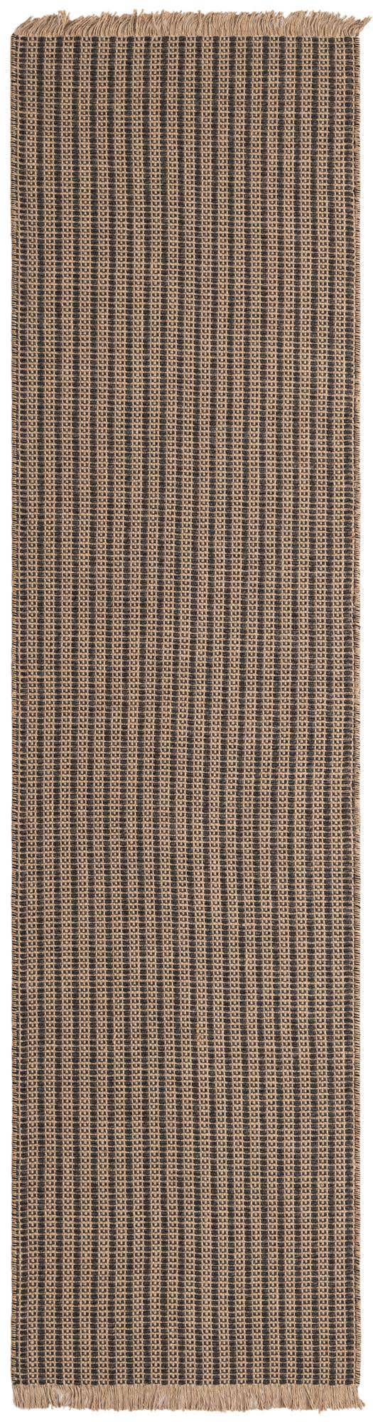 Charcoal 2' 7 x 10' Cottage Farm Runner Area Rug Jute Carpet Mat for Living Rooms, Dining, Office, Dorms for Sale at Rug Engine