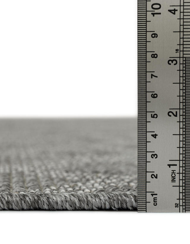 Gray 7' 10 x 10' Outdoor Trellis Rectangle Area Rug Weather Resistant for Patio, Deck, Terrace, Balcony, Porch Geometric Design Water Safe Outside Carpet for Sale at Rug Engine