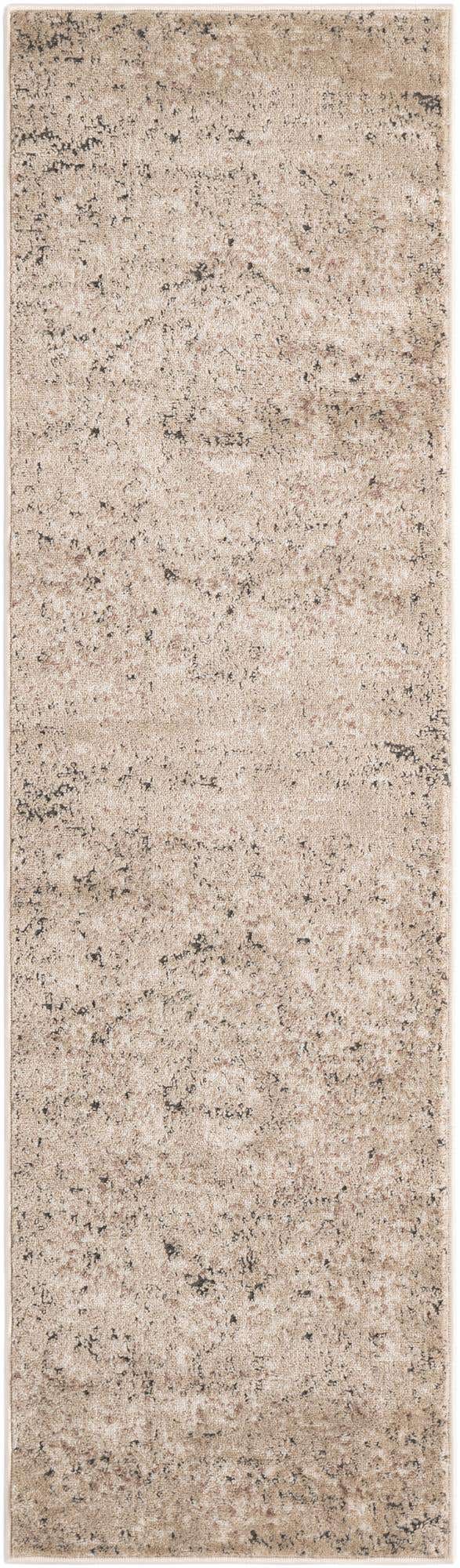 Beige 2' x 7' 1 Portland Runner Area Rug 85% Polypropylene & 15% Polyester Vintage Distressed Traditional Carpet for Home Decor for Sale at Rug Engine