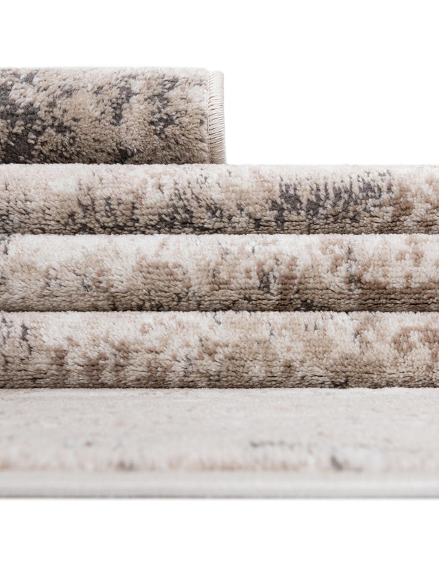 Beige 5' 3 x 5' 3 Portland Octagon Area Rug 85% Polypropylene & 15% Polyester Vintage Distressed Traditional Carpet for Home Decor for Sale at Rug Engine