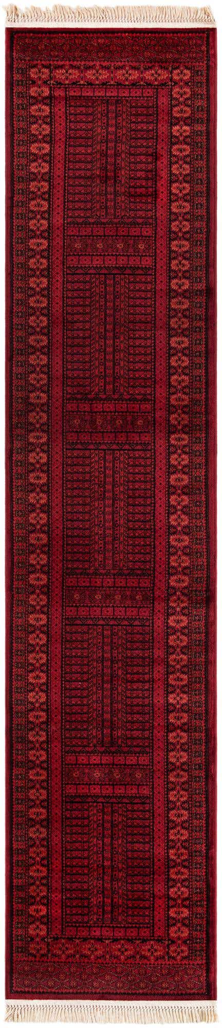 Red 2' 7 x 12' Tekke Runner Area Rug Classic Traditional Vintage Design Carpet for Living Rooms, Dining, Bedrooms, Office Space for Sale at Rug Engine