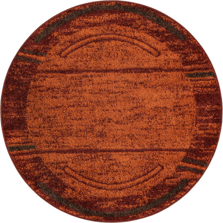 Terracotta 4' 1 x 4' 1 Autumn Round Area Rug 100% Polypropylene Durable Jute Backing Living Dining Room Bedroom Office Modern Decor Carpet for Sale at Rug Engine