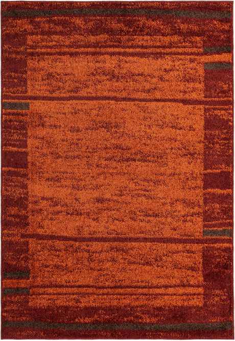 Terracotta 4' 1 x 6' 1 Autumn Rectangle Area Rug 100% Polypropylene Durable Jute Backing Living Dining Room Bedroom Office Modern Decor Carpet for Sale at Rug Engine