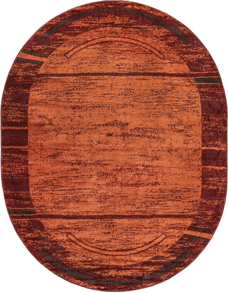 Terracotta 7' 10 x 10' Autumn Oval Area Rug 100% Polypropylene Durable Jute Backing Living Dining Room Bedroom Office Modern Decor Carpet for Sale at Rug Engine