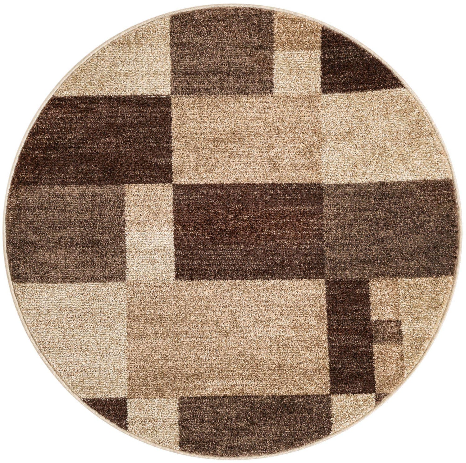 Light Brown 4' 1 x 4' 1 Autumn Round Area Rug 100% Polypropylene Durable Jute Backing Living Dining Room Bedroom Office Modern Decor Carpet for Sale at Rug Engine