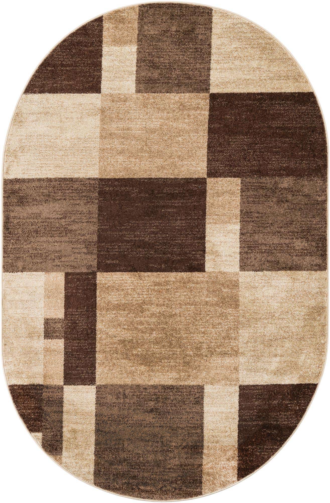 Light Brown 5' 3 x 8' Autumn Oval Area Rug 100% Polypropylene Durable Jute Backing Living Dining Room Bedroom Office Modern Decor Carpet for Sale at Rug Engine
