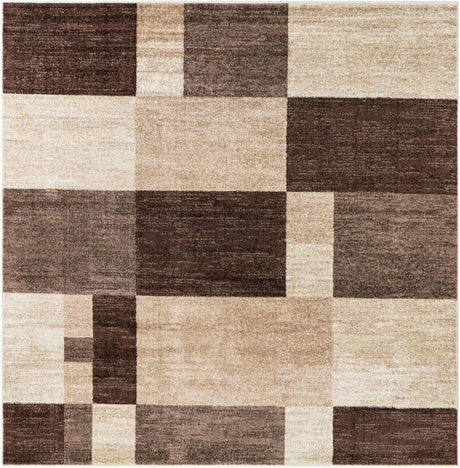 Light Brown 7' 10 x 7' 10 Autumn Square Area Rug 100% Polypropylene Durable Jute Backing Living Dining Room Bedroom Office Modern Decor Carpet for Sale at Rug Engine