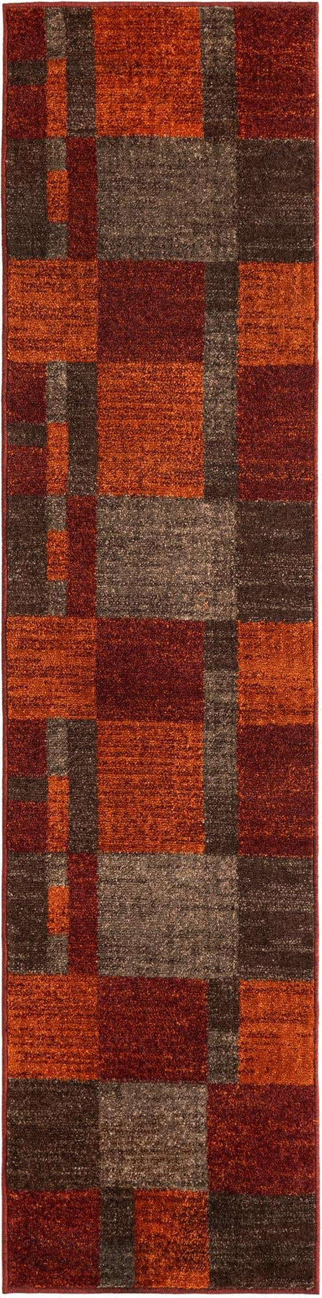 Multicolor 2' x 8' Autumn Runner Area Rug 100% Polypropylene Durable Jute Backing Living Dining Room Bedroom Office Modern Decor Carpet for Sale at Rug Engine