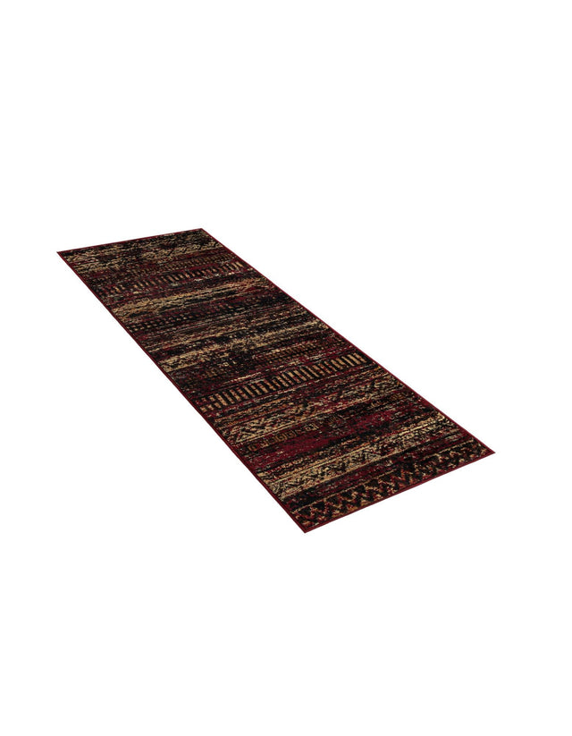 Burgundy 2' x 6' 1 Saturn Runner Area Rug Stain Resistant Easy Clean Classic Vintage Design Durable Carpet for Affordable Home Interiors for Sale at Rug Engine