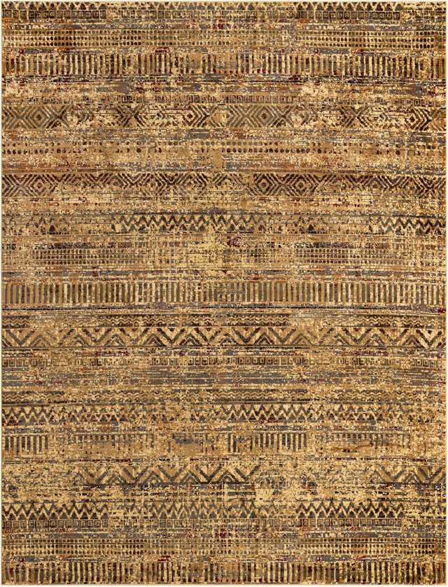 Beige 10' x 13' 1 Saturn Rectangle Area Rug Stain Resistant Easy Clean Classic Vintage Design Durable Carpet for Affordable Home Interiors for Sale at Rug Engine