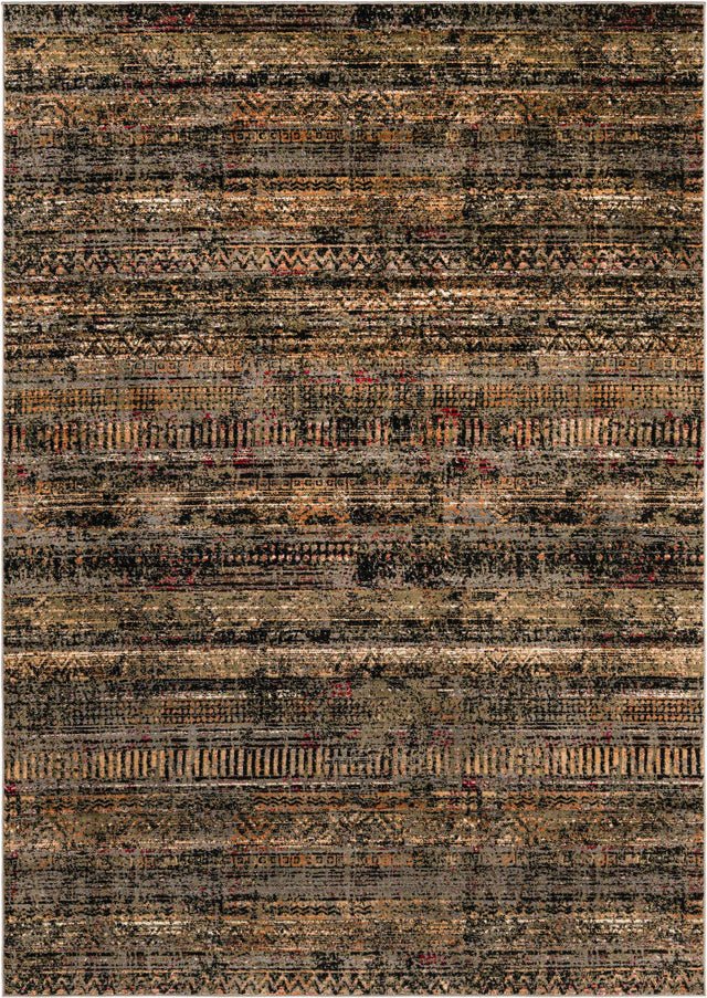Blue 7' 10 x 11' Saturn Rectangle Area Rug Stain Resistant Easy Clean Classic Vintage Design Durable Carpet for Affordable Home Interiors for Sale at Rug Engine