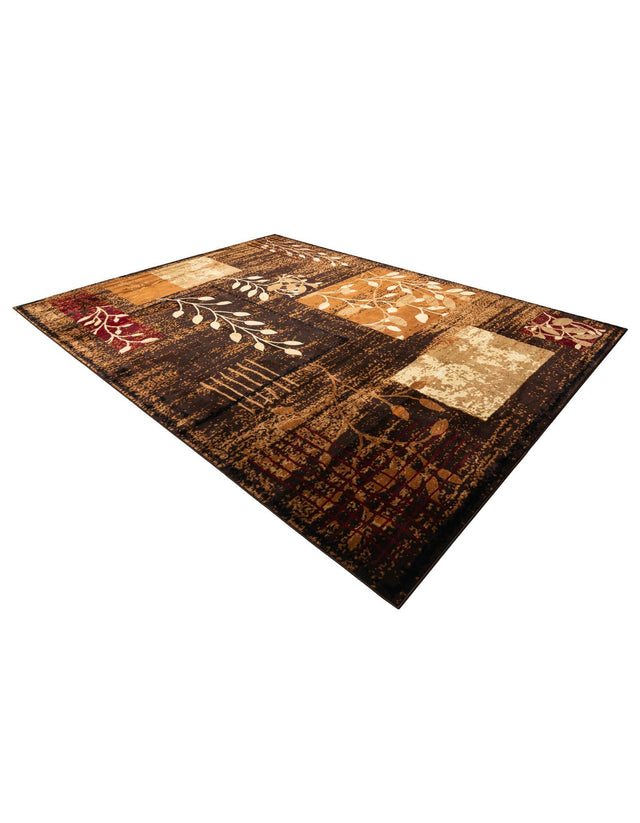 Brown 10' x 13' 1 Cafe Rectangle Area Rug 100% Polypropylene With Cotton Backing Modern Abstract Design Carpet for Home Living Room Dining Office Decor for Sale at Rug Engine
