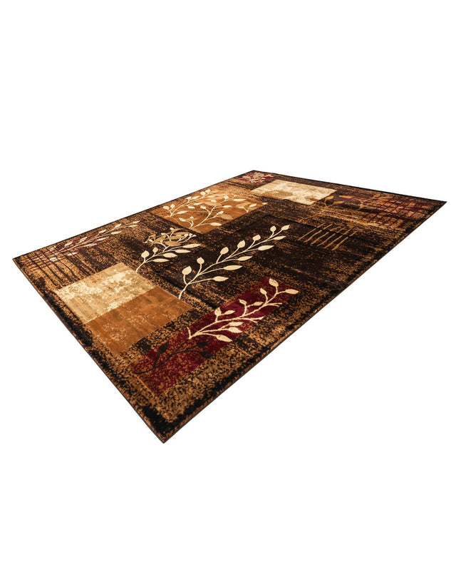 Brown 10' x 13' 1 Cafe Rectangle Area Rug 100% Polypropylene With Cotton Backing Modern Abstract Design Carpet for Home Living Room Dining Office Decor for Sale at Rug Engine