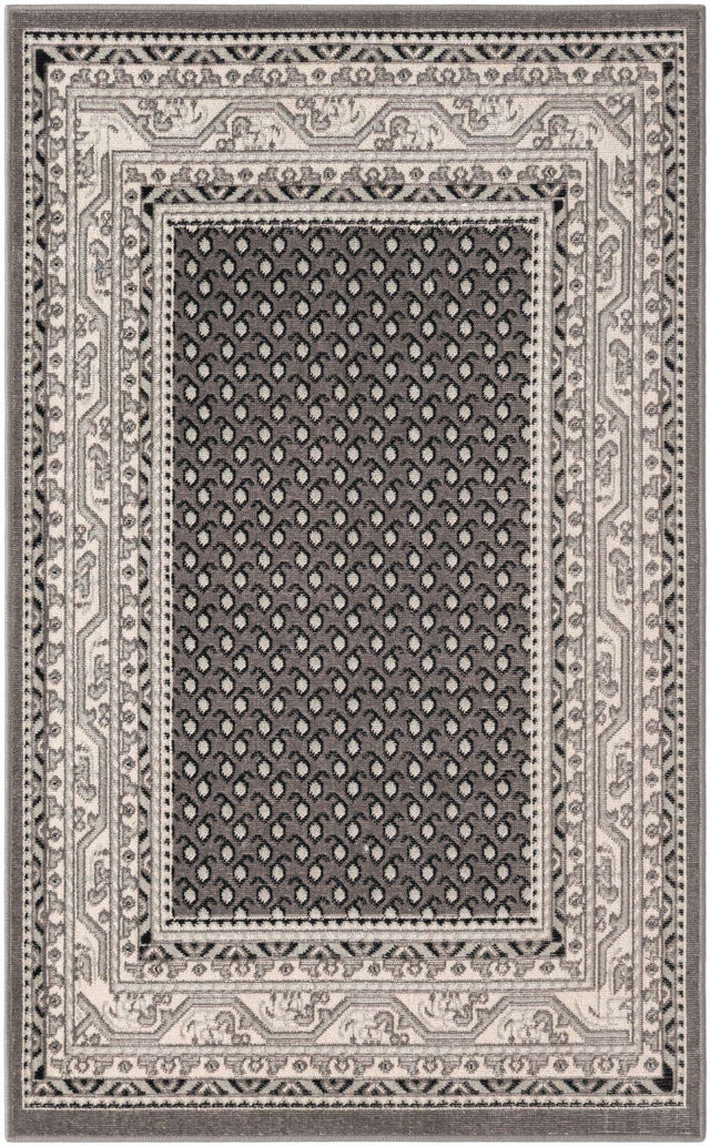 Gray 3' 3 x 5' 3 Williamsburg Rectangle Area Rug 100% Polypropylene With Cotton Backing Durable Easy Clean Stain Resistant Carpet for Sale at Rug Engine