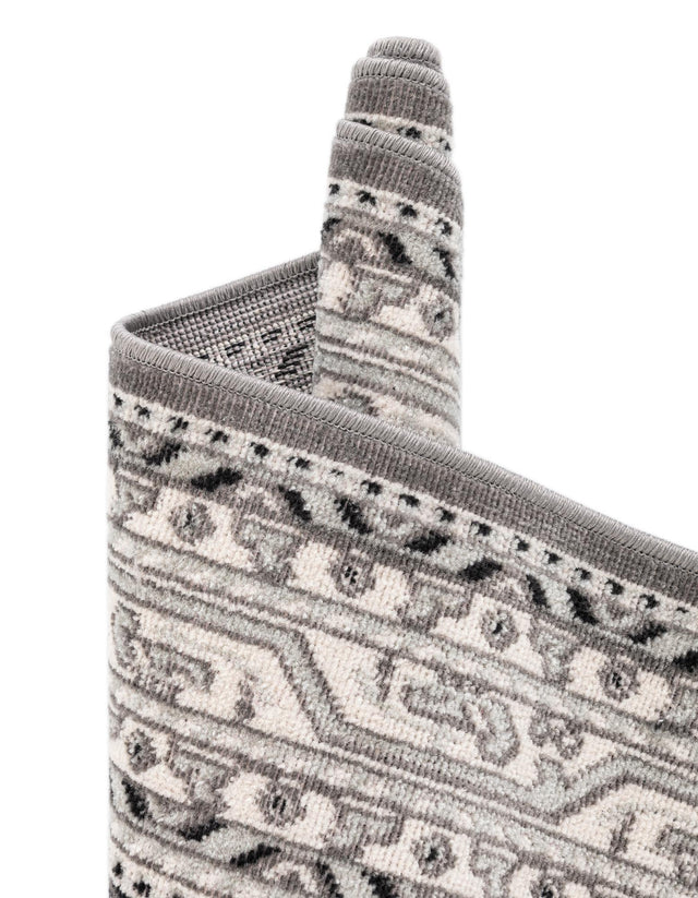 Gray 12' x 12' Williamsburg Square Area Rug 100% Polypropylene With Cotton Backing Durable Easy Clean Stain Resistant Carpet for Sale at Rug Engine