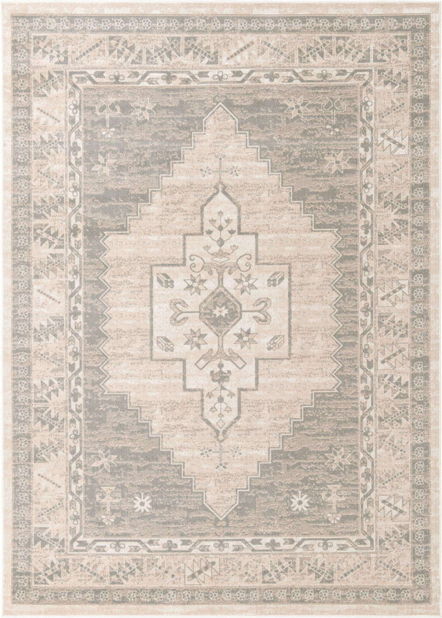 Mink 7' 10 x 11' Whitney Rectangle Area Rug Classic Vintage Distressed Look Traditional Persian Inspired Carpet for Home Decor for Sale at Rug Engine