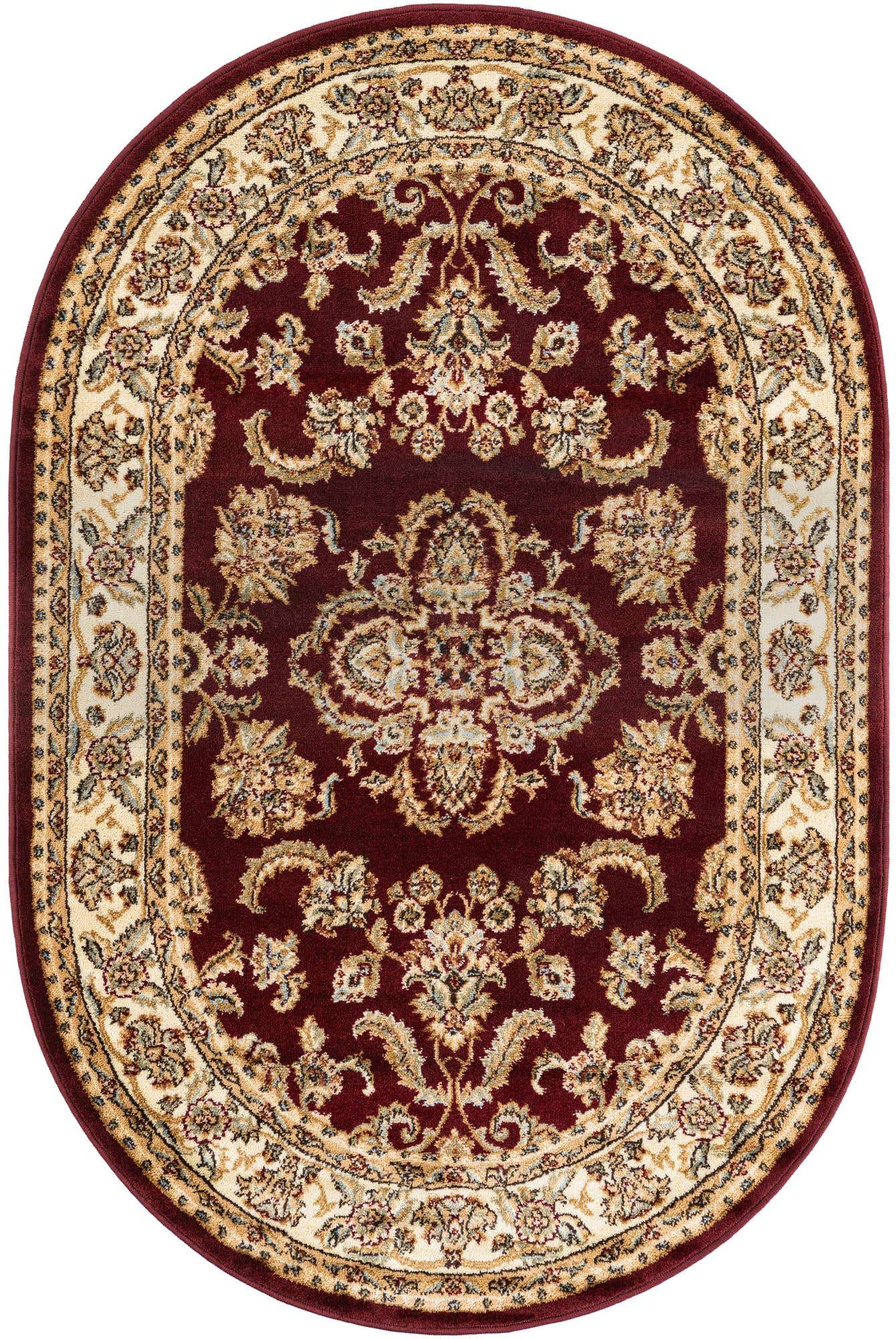 Red 4' 1 x 6' 1 Voyage Oval Area Rug