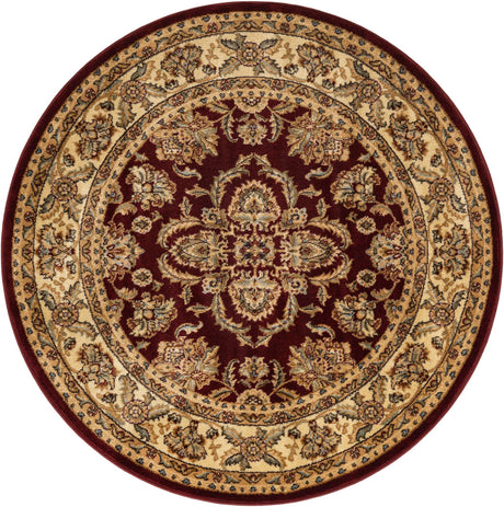 Red 5' 3 x 5' 3 Voyage Round Area Rug