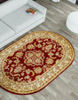 Red 5' 3 x 8' Voyage Oval Area Rug