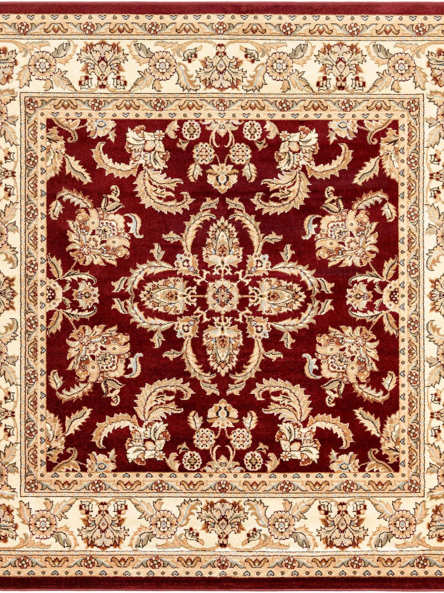 Red 7' 10 x 7' 10 Voyage Square Area Rug